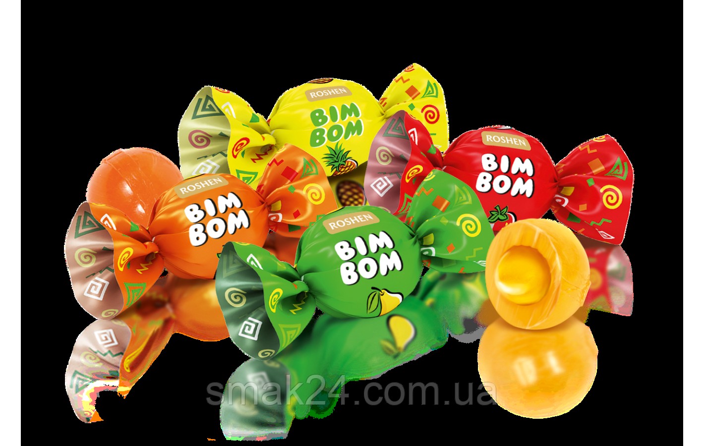 Карамель с фруктово-ягодной начинкой Roshen BIM-BOM  250г