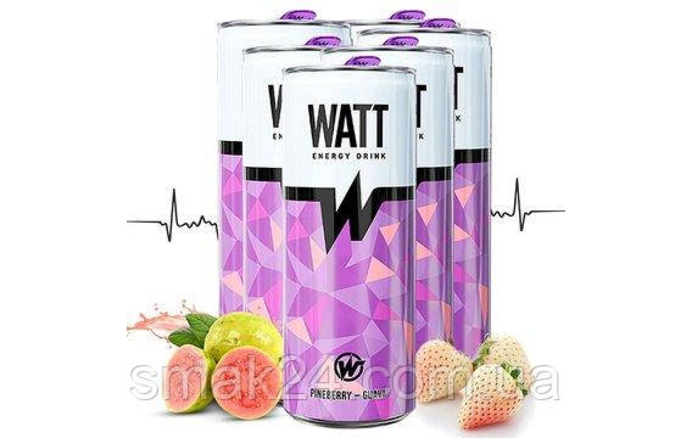 Энергетический напиток Гуава -Сосновая Ягода Watt  Energy Drink Pineberry-Guava 250мл Венгрия