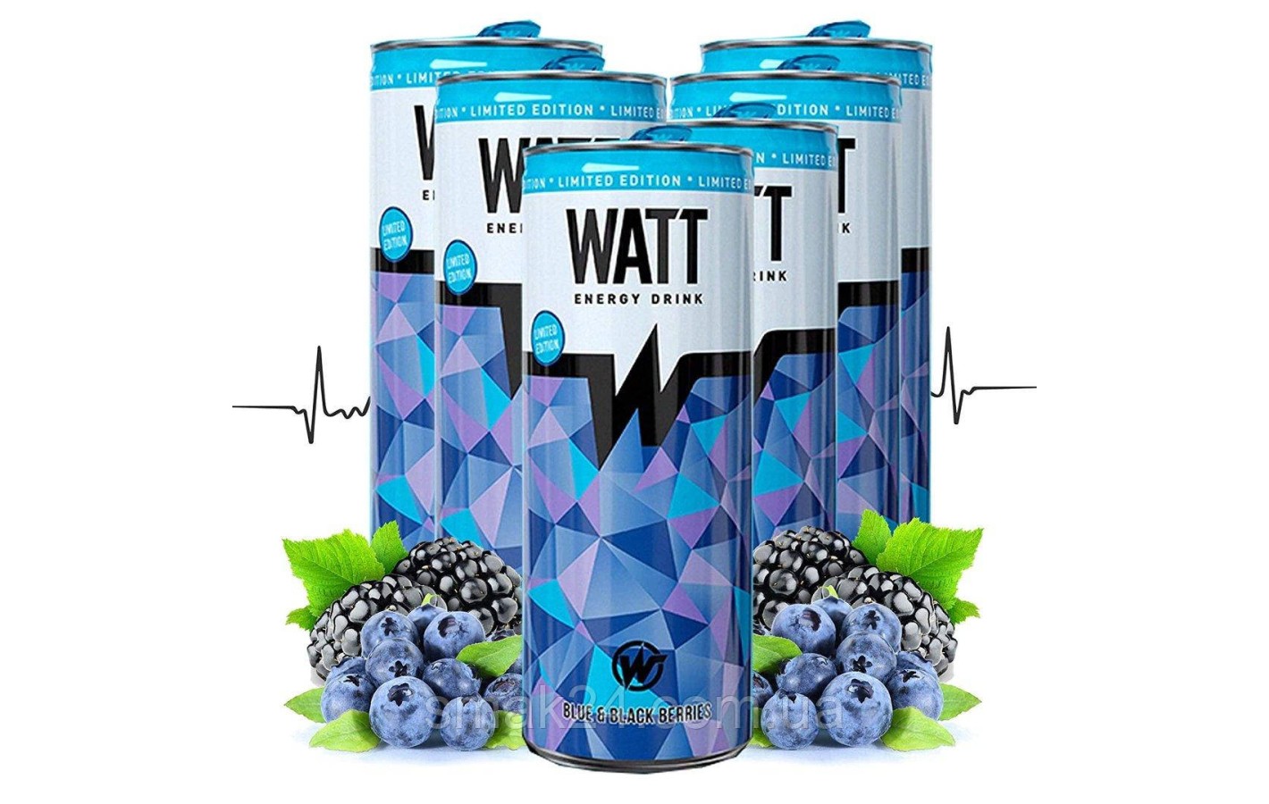 Энергетический напиток Черника-Ежевика Watt  Energy Drink Blue Black Berries  250мл Венгрия