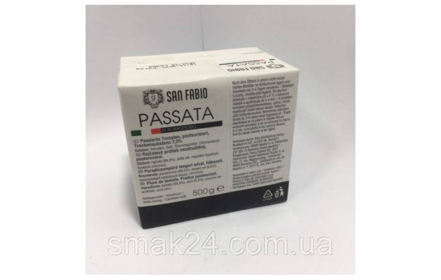 Томатна паста San Fabio Passata di pomodoro 500 г Німеччина