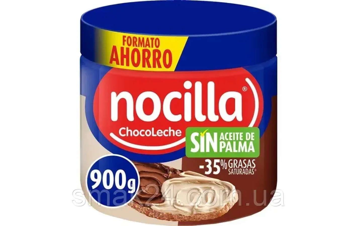 Шоколадно-молочно-горіхова паста Nocilla Original без пальмової олії та глютену Nocilla 900 г Іспанія