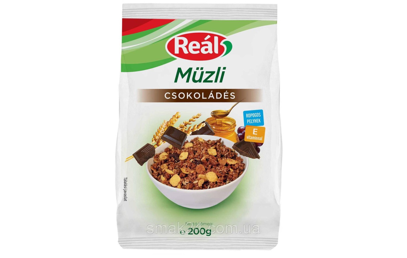 Мюслі зі шматочками шоколаду Real Muzli Csokolades 200 г Угорщина