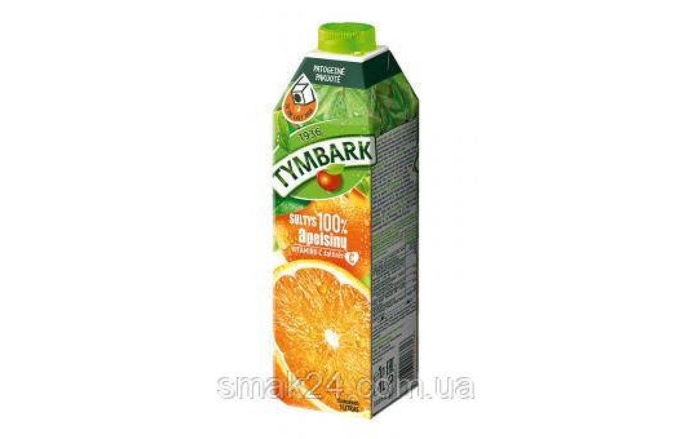 Сок Апельсиновый 100% с витаминами Tymbark Juice Orange 1 л Польша