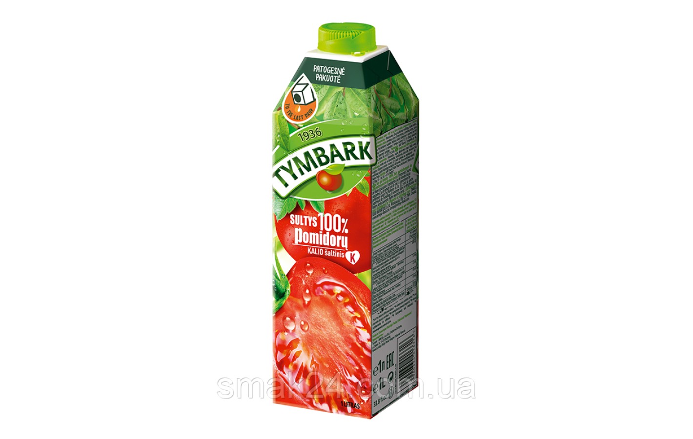 Сок Томатный 100% с витаминами Tymbark Pomidorų 1 л Польша