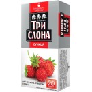 Чай чорний суниця Три Слона 20 пак. (20х1,3г)
