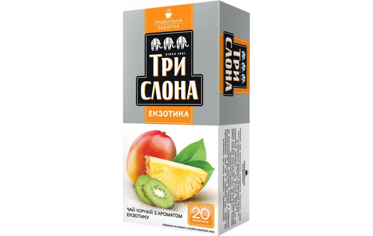 Чай черный Экзотика Три Слона 20 пак. (20х1,3г)
