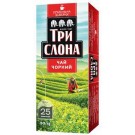 Чай черный  Три Слона 25 пак. (25х2г) 50г