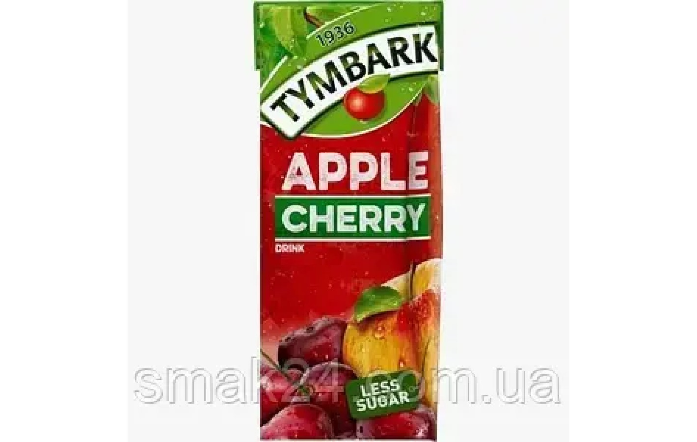 Сік Яблуко-Вишня зі зниженим вмістом цукру TYMBARK APPLE CHERRY Less Sugar 200 мл Польща
