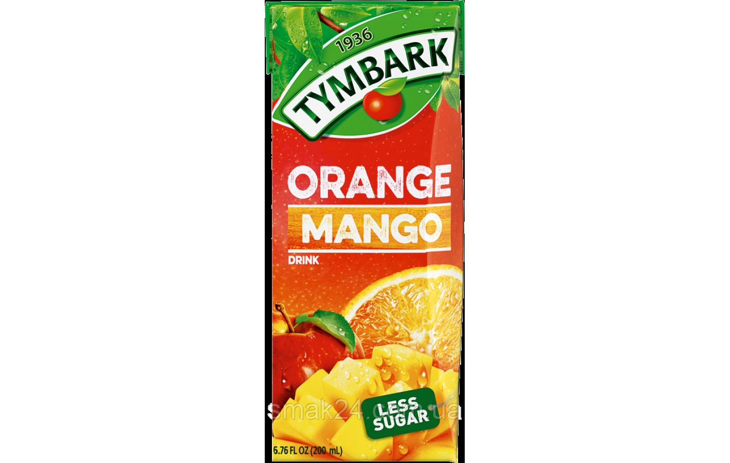 Сок Апельсин-Манго-Яблоко с пониженным содержанием сахара TYMBARK Orange Mango Less Sugar 200 мл Польша