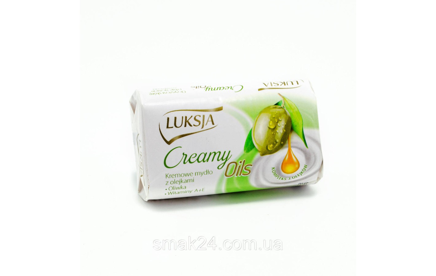 Увлажняющее крем-мыло с витаминами Luksja Creamy Oils (экстракт оливки) 95г Польша