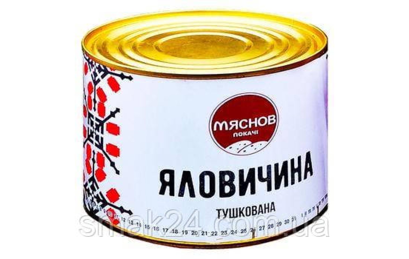 Тушенная говядина кусковая Мяснов покачі 525г Украина