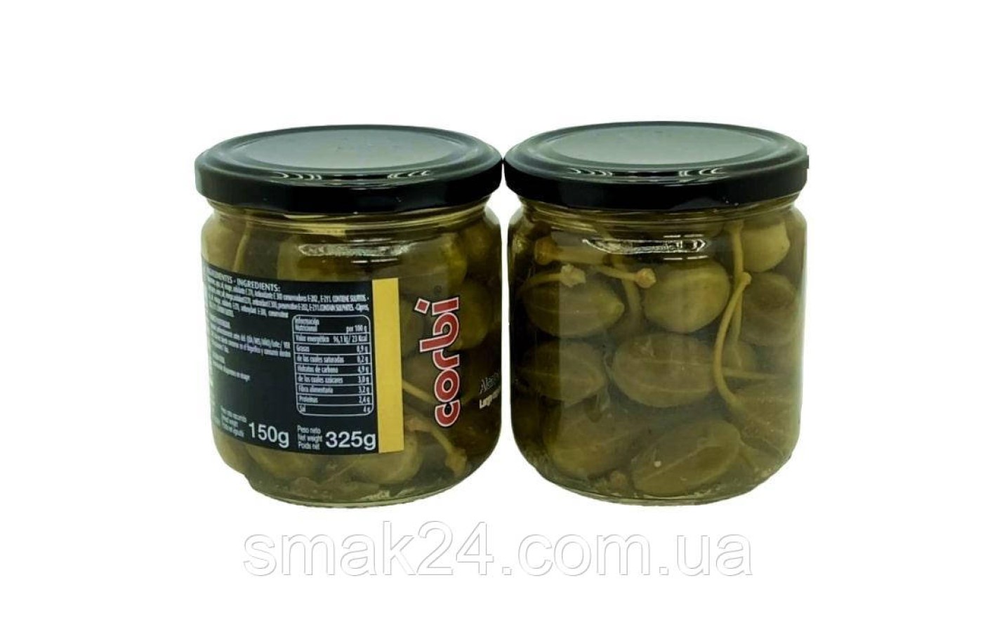 Каперси мариновані Королівські Corbi alcaparras en vinagre 325 г Іспанія