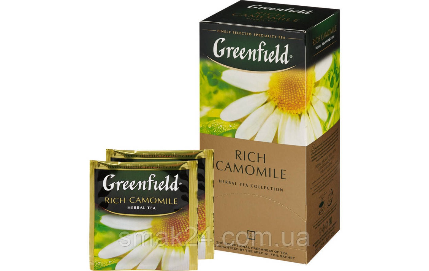 Чай травяной с ромашкой и корицей Greenfield «Rich Camomile» (25 пакетиков х 1.5г) 37.5г