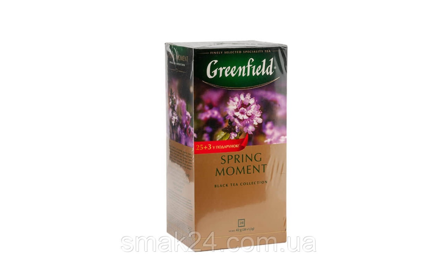 Чай черный с чабрецом Greenfield «Spring Moment» (28 пакетиков х 1.5г) 42г