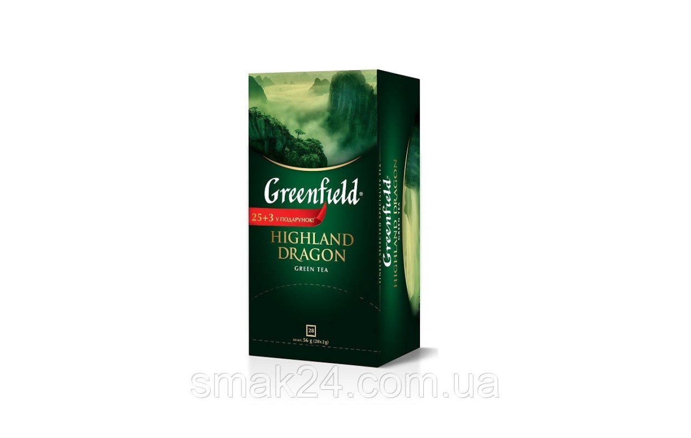 Чай зеленый Greenfield «Highland Dragon» (28 пакетиков х 2г) 56г