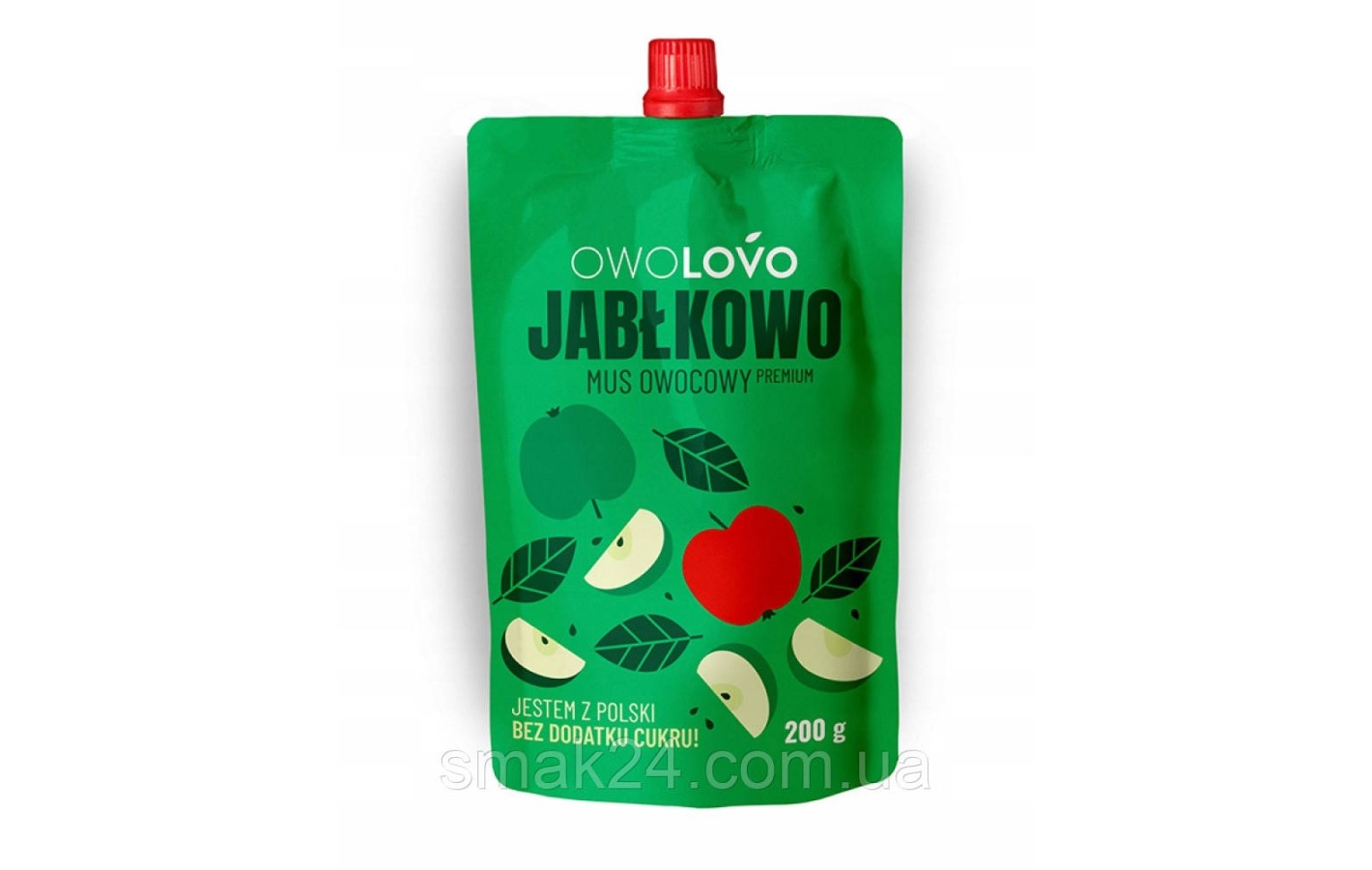 Мус Яблучний 100% БЕЗ ДОБАВЛЕННЯ САХАРА OWOLOVO 200 г Польща