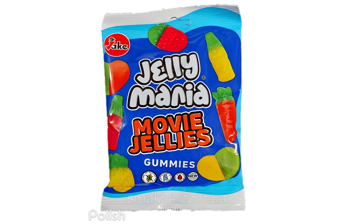 Желейні цукерки БЕЗ ГЛЮТЕНА І ЛАКТОЗИ Jelly Mania Movie Jelies Іспанія 100 г