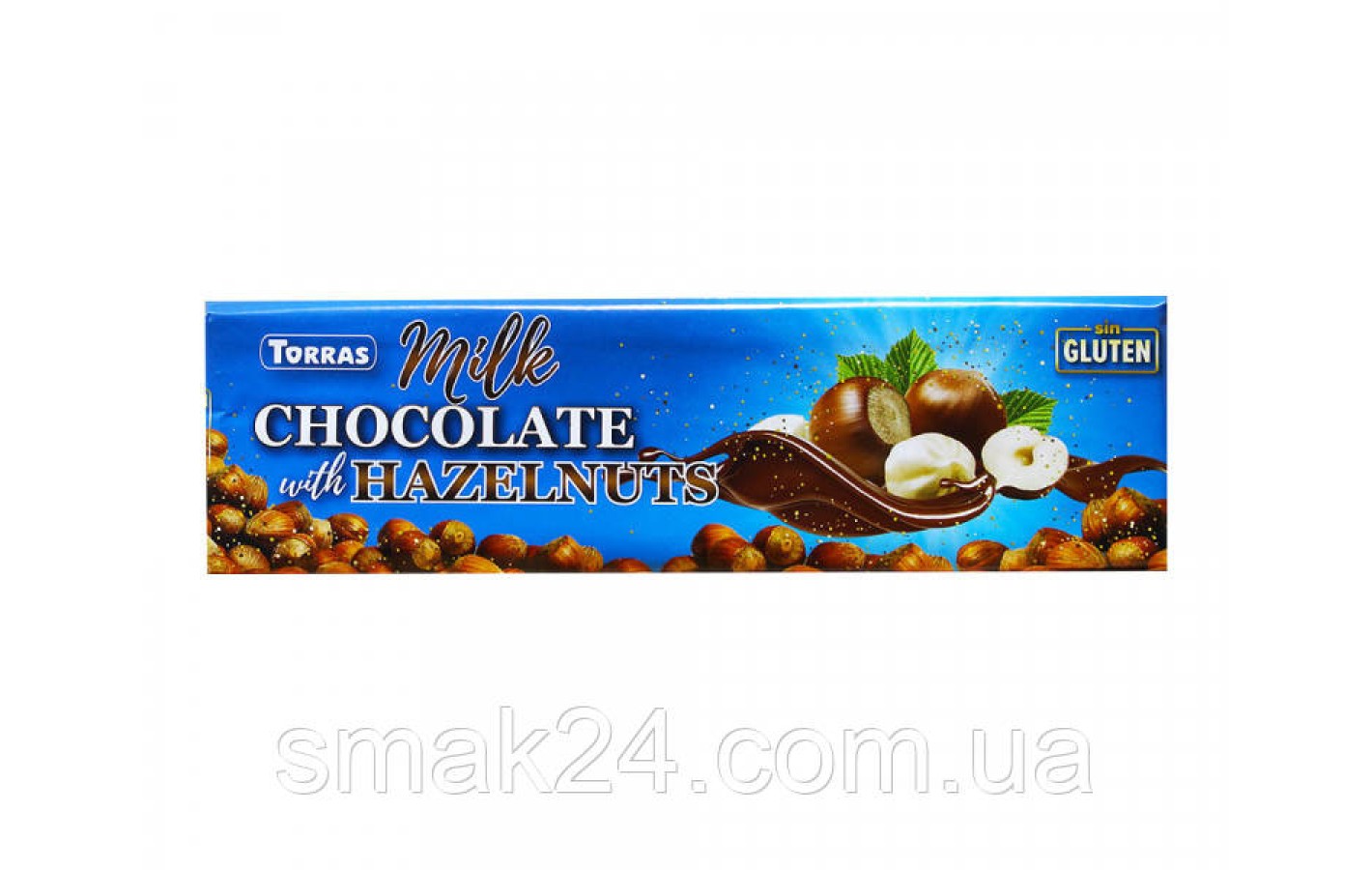 Шоколад молочний без глютену з фундуком Torras Milk Huzelnuts 300 г Іспанія