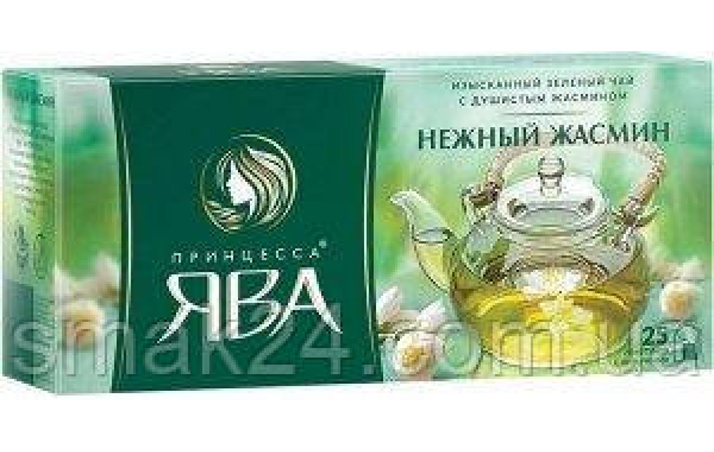 Чай зеленый Нежный Жасмин Принцесса Ява 25 пакет.( 25штх1,5г) 37.5г