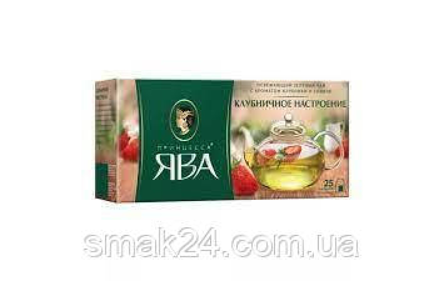 Чай зеленый Клубничное настроение Принцесса Ява 25 пакет.( 25штх1,5г) 37.5г
