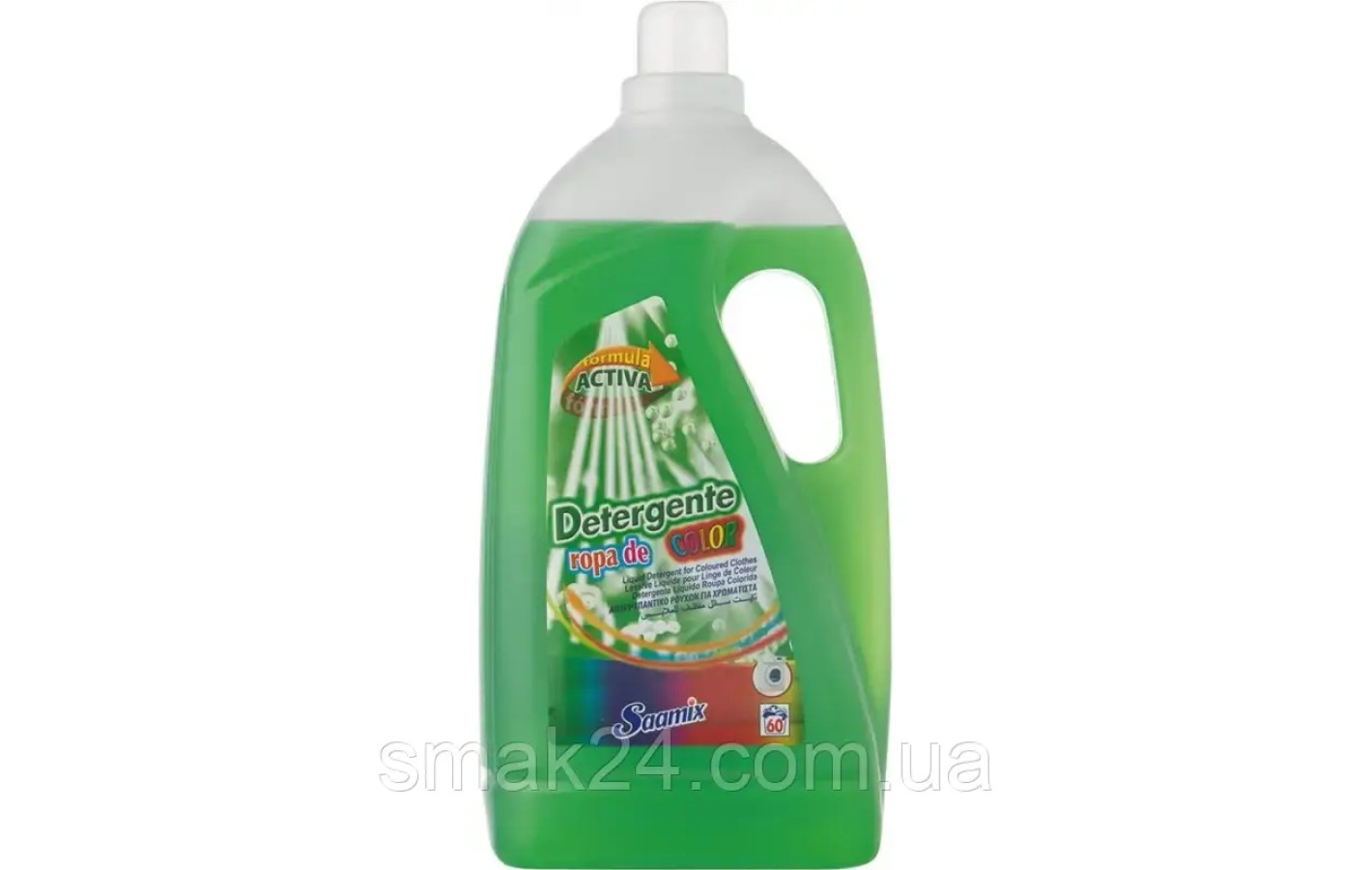Гель для стирки  цветного белья Saamix Color, 60 стирок 4л Испания