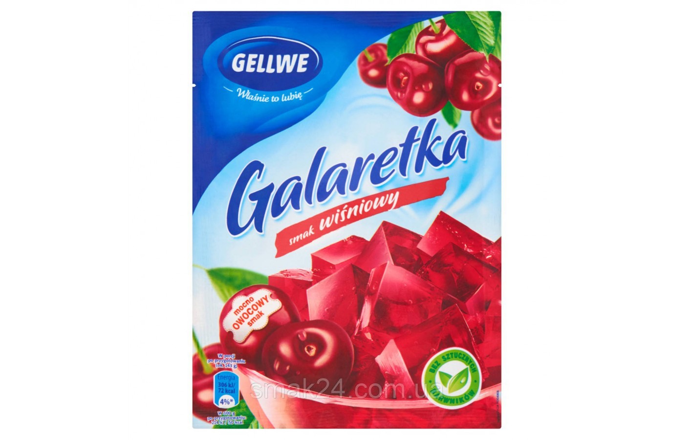 Желе (Galaretka) зі смаком вишні Gellwe Wisniowym Польща 77 г