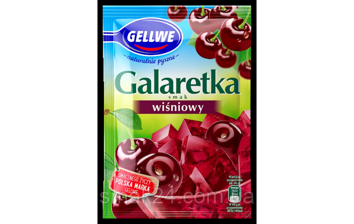 Желе (Galaretka) зі смаком вишні Gellwe Wisniowym Польща 77 г