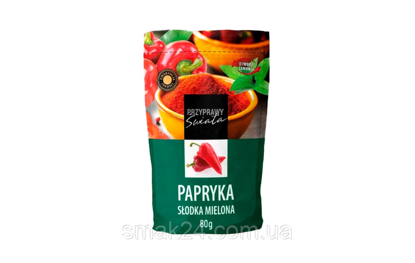 Паприка солодка мелена Przyprawy Swiata Papryka Slodka Mielona 80г