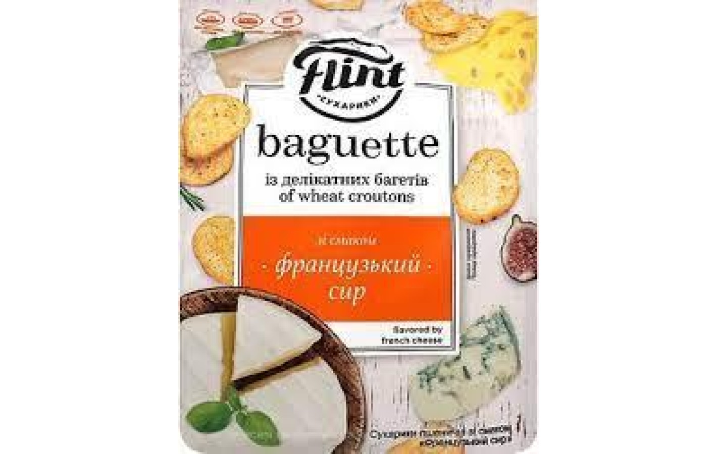 Сухарики Baguette пшеничні зі смаком 
