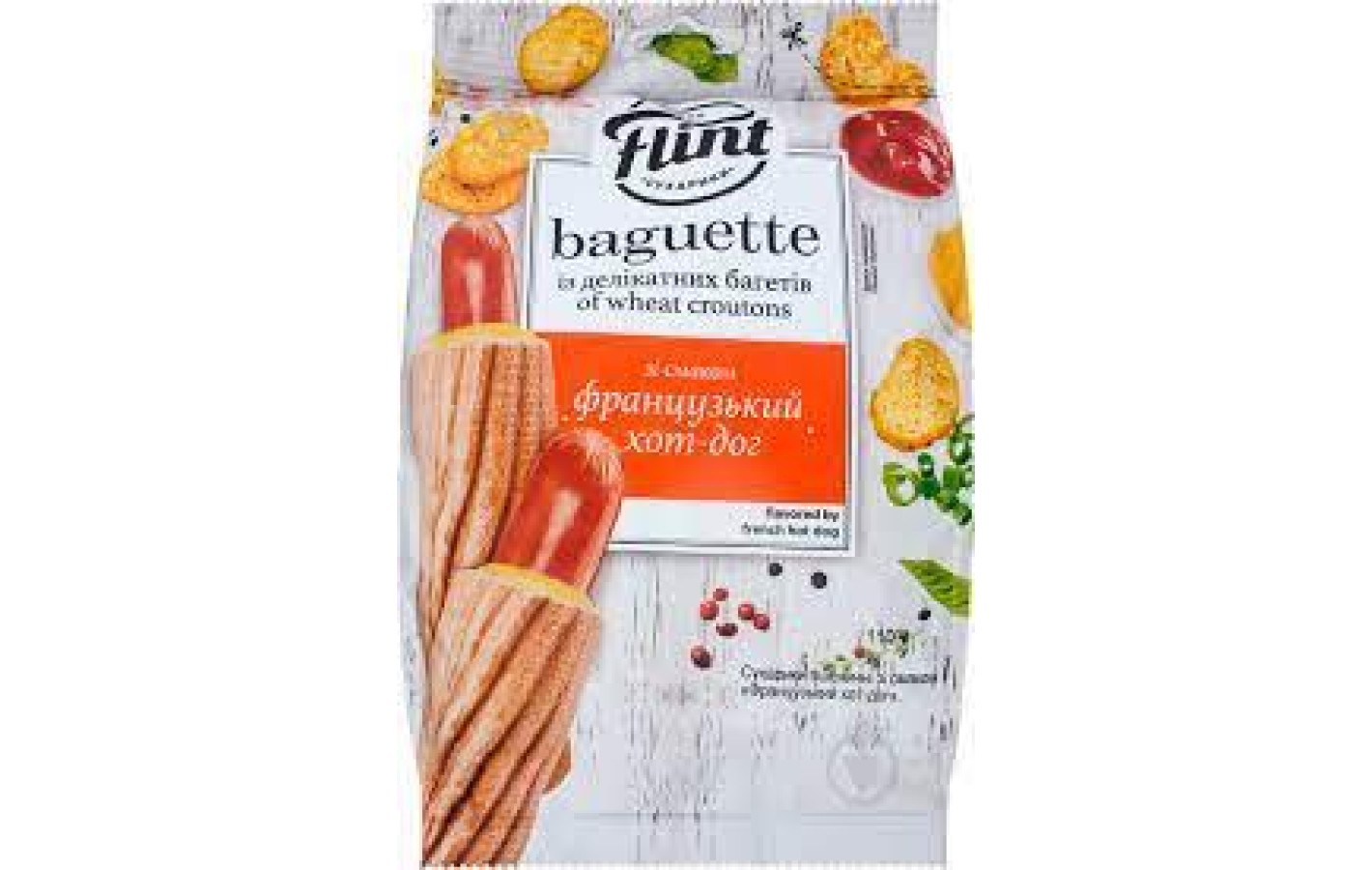 Сухарики Baguette пшеничные со вкусом 