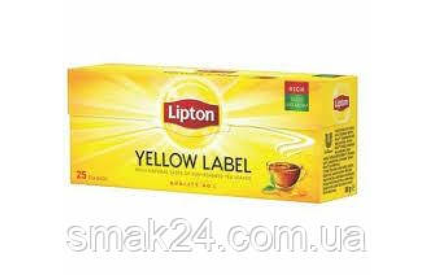 Чай черный ароматный пакетированный Lipton (25 пакетиков х 2г) 50г