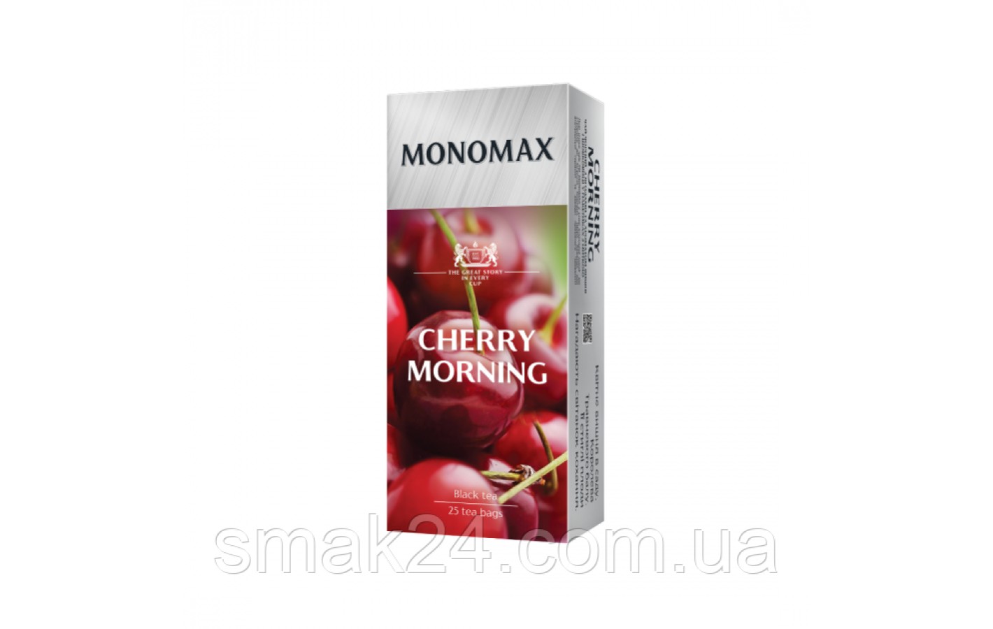 Чай черный байховый со вкусом вишни и шелковицы пакетированный Monomax (25 пакетиков х 1,5г) 37,5г