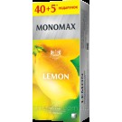 Чай черный байховый со вкусом лимона пакетированный Monomax (45 пакетиков х 1,5г) 67,5г