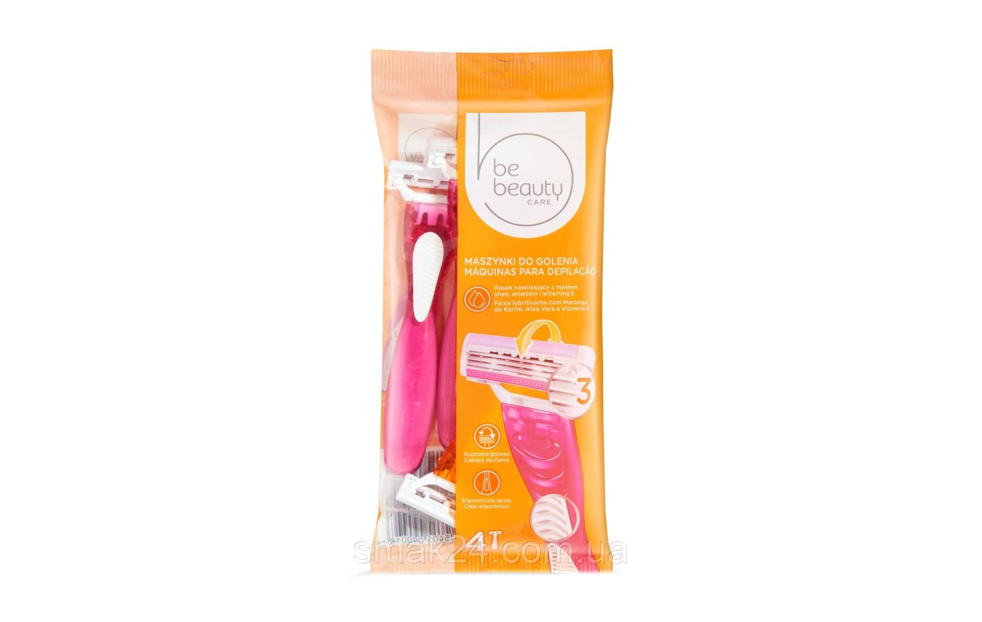 Верстат для гоління Beauty 3 леза 4 шт. Польща