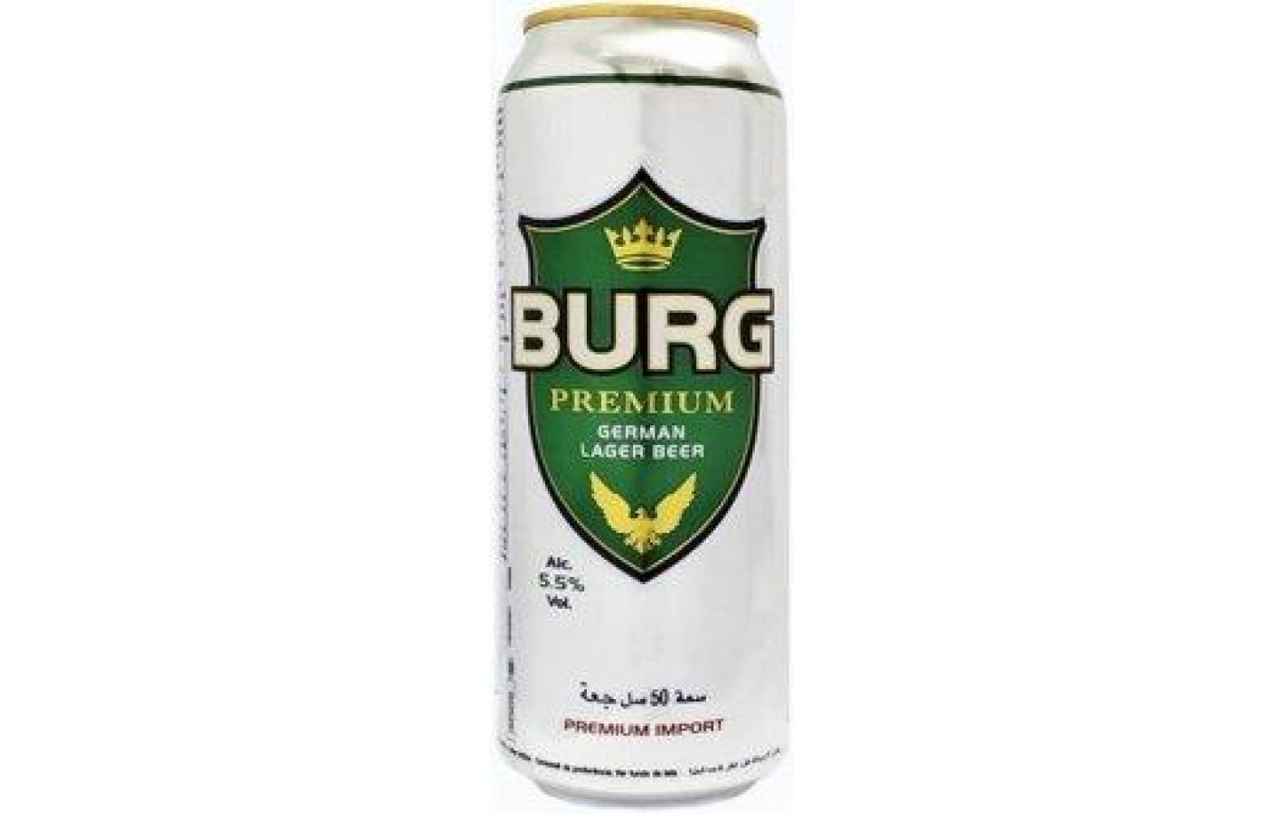Пиво светлое фильтрованое пастеризованое Burg Lager PILSNER 0.5л 5.5% Германия