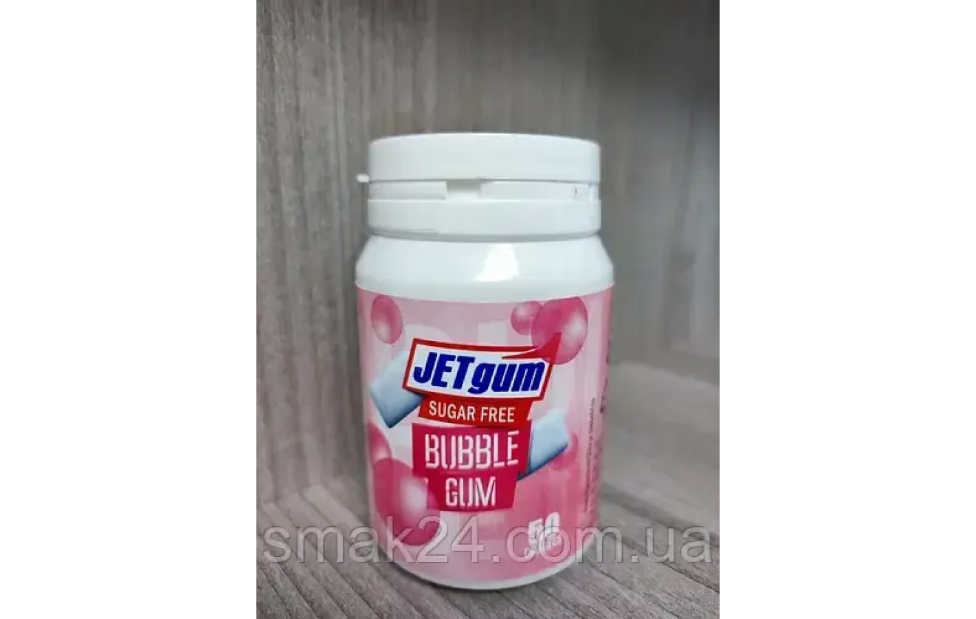 Жевательная резинка со вкусом bubble gum БЕЗ САХАРА 50 штук Jet gum 70г Польша