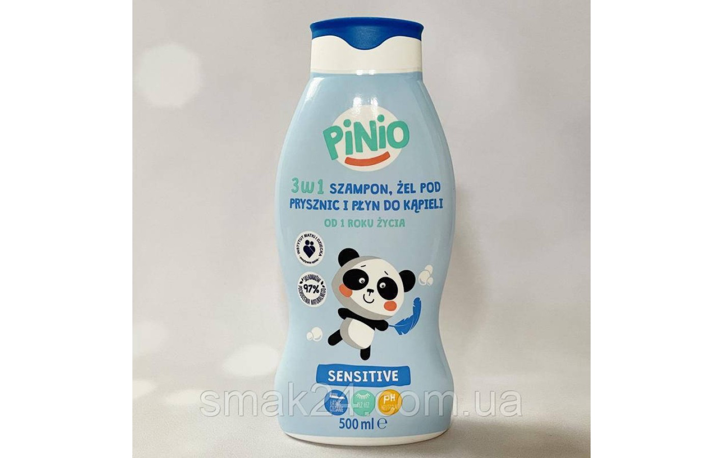 Шампунь дитячий 3 в 1 Pinio sensitive 500 мл Польща