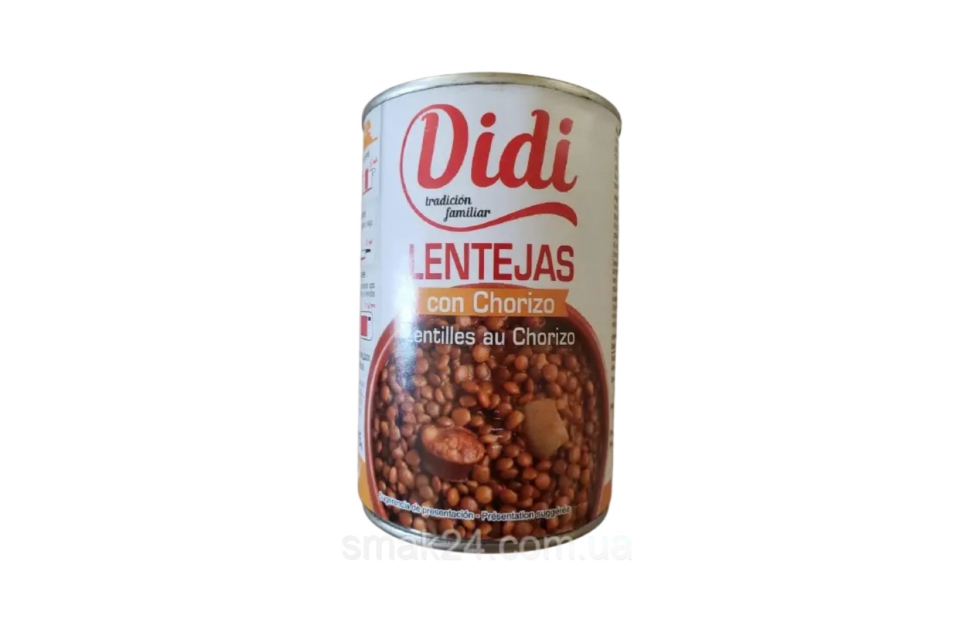 Сочевиця з беконом і ковбасою чоризо Didi Lentejas con pancata y chorizo 415г Іспанія