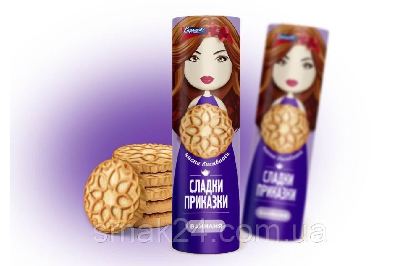 Печиво ванільне БЕЗ ПАЛЬМОВОГО МАСЛА Karmela 163 г Болгарія