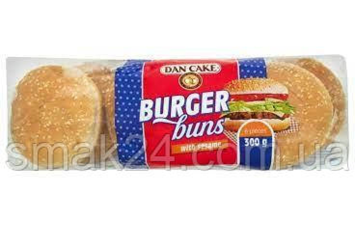 Булочки с кунжутом для гамбургеров Dan Cake Burger (6 шт) 300г Германия