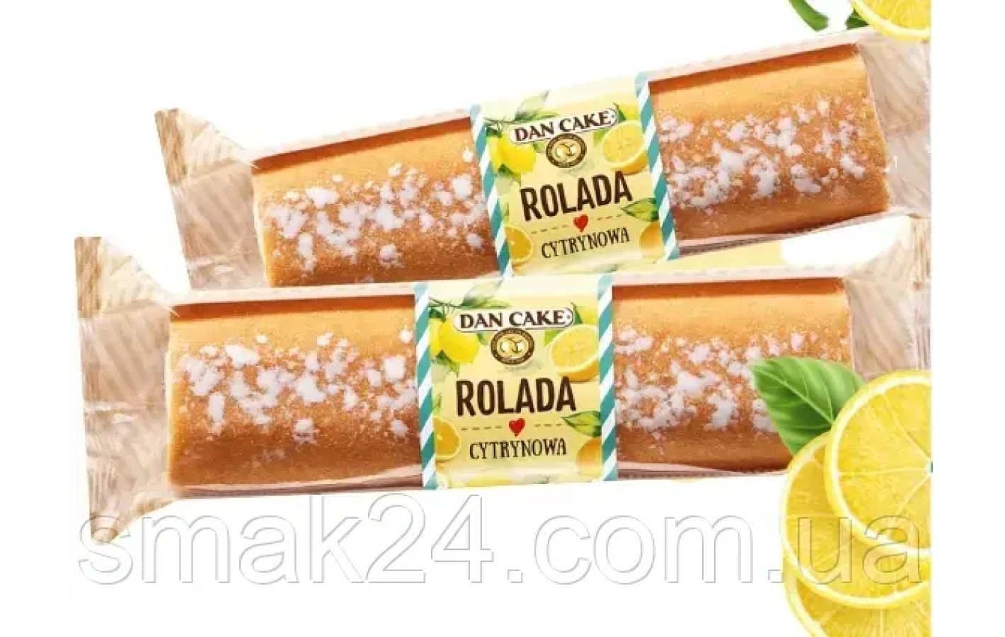 Рулет бісквітний лимонний Dan Cake Rolada 400 г Польща