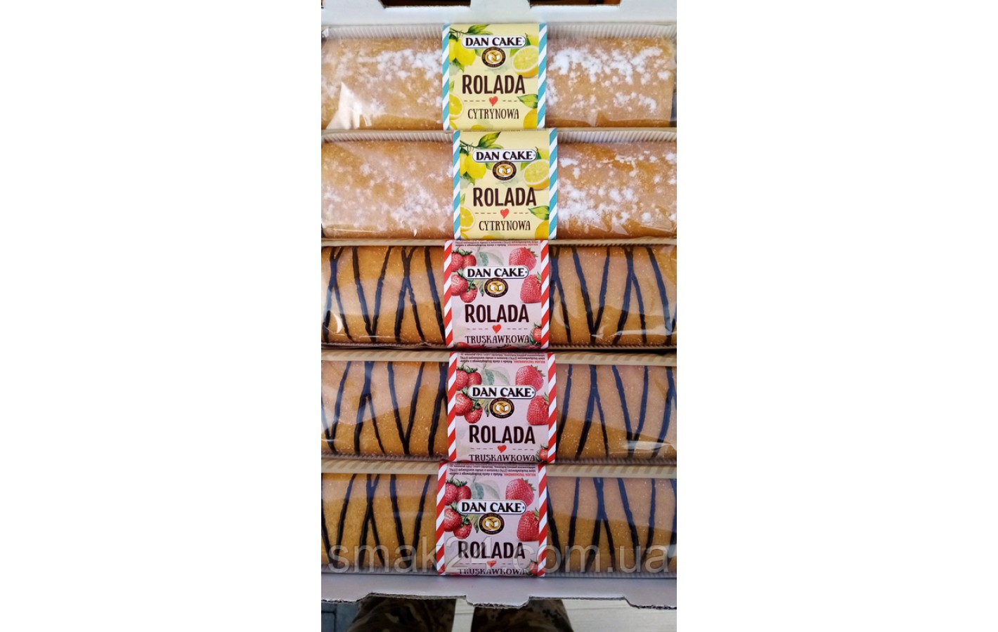 Рулет бісквітний лимонний Dan Cake Rolada 400 г Польща