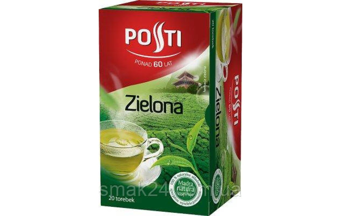 Чай зеленый пакетированный Posti (20 пакетиков по 1,5г) 30г Польша