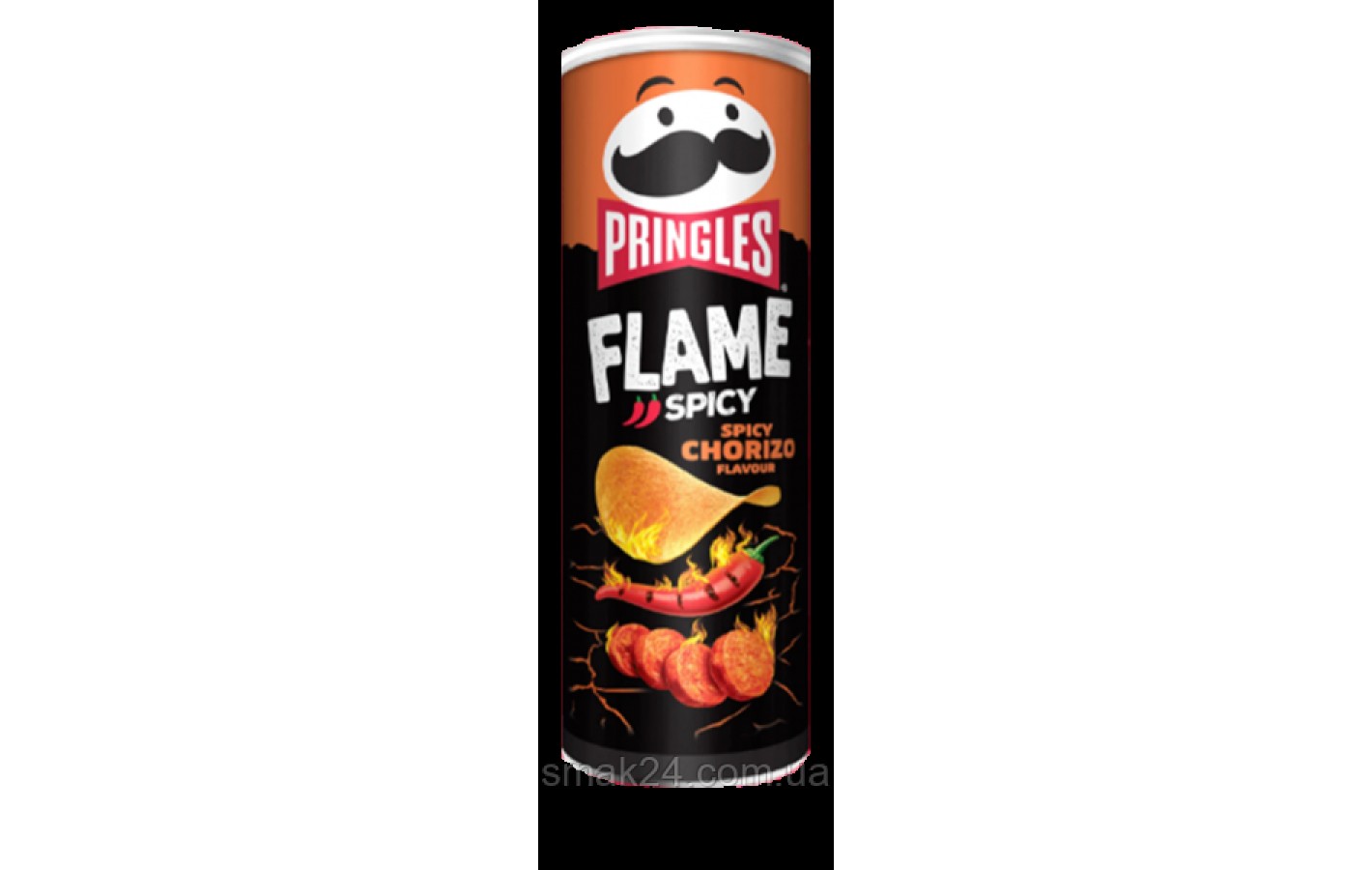 Чипси з гострим смаком ковбасок чорниро Pringles Flame Spicy Spicy Chorizo Flavour 160 г