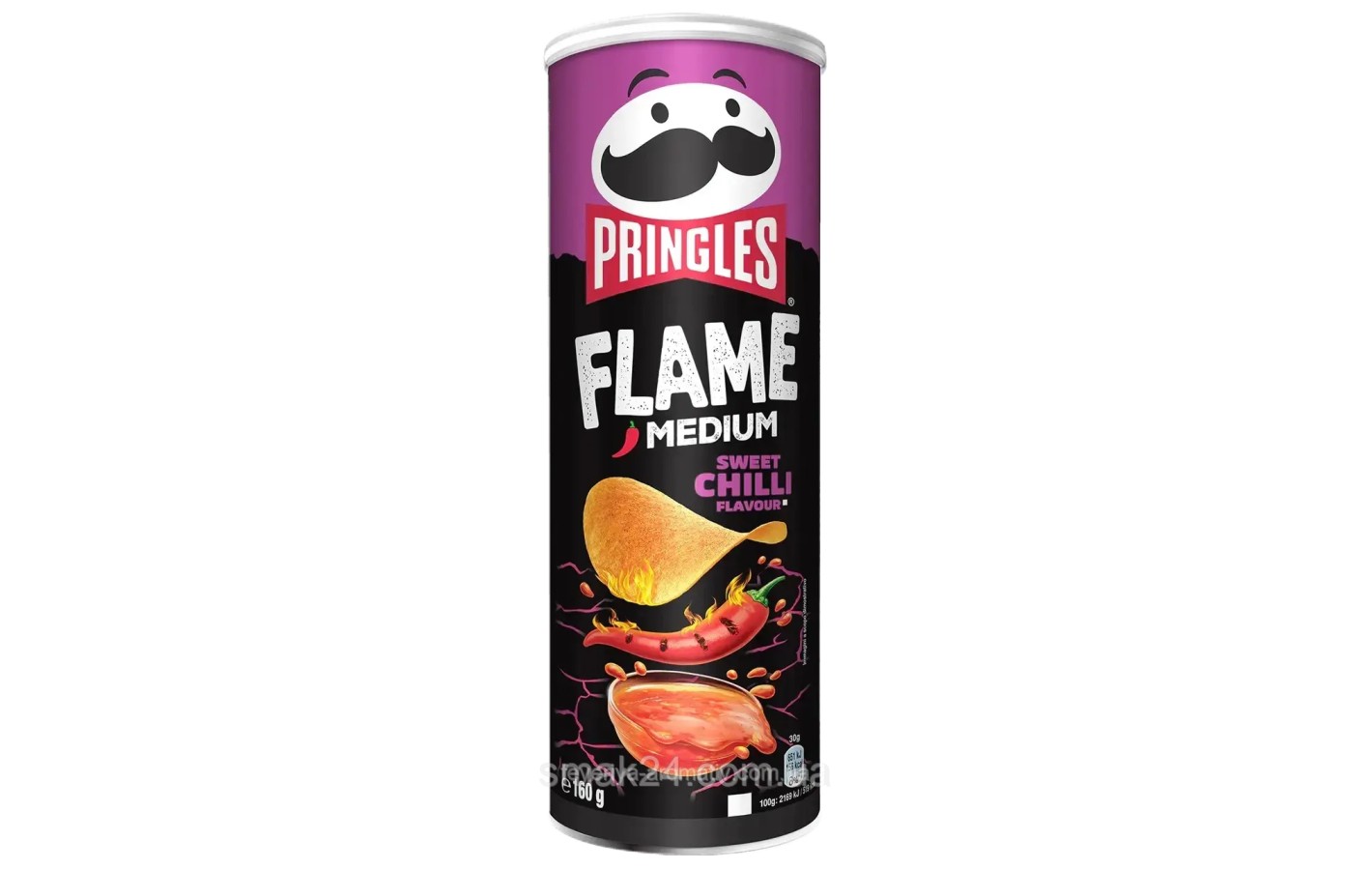 Чипси з чиллі соус Pringles Flame Medium Sweet Chilli Flavour 160 г