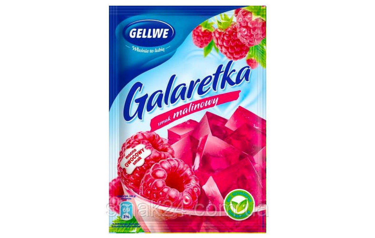Желе (Galaretka) зі смаком малини, ожини та журавлини Delecta 50 г Польща