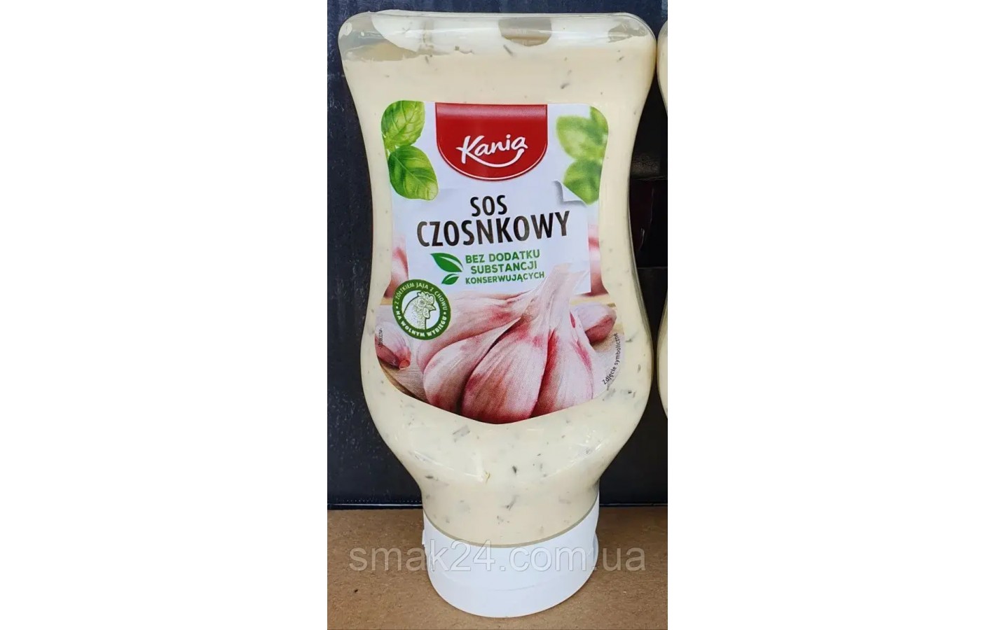 Соус часниковий БЕЗ КОНСЕРВАНІК Kania Czosnkowy 410 г Польща