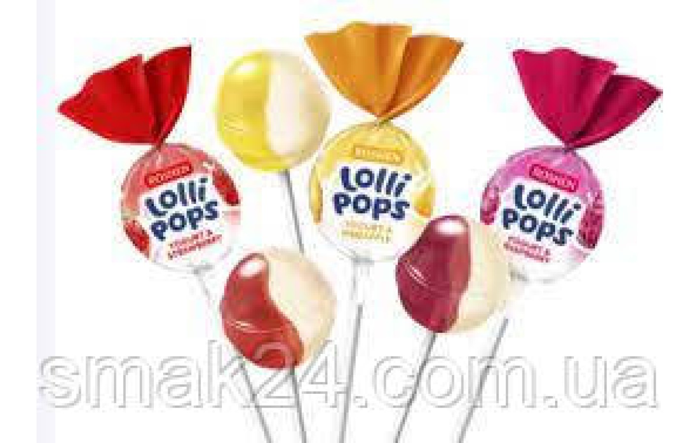 Карамель леденцовая Lolli Pops с йогуртовым вкусом Roshen 1шт Украина