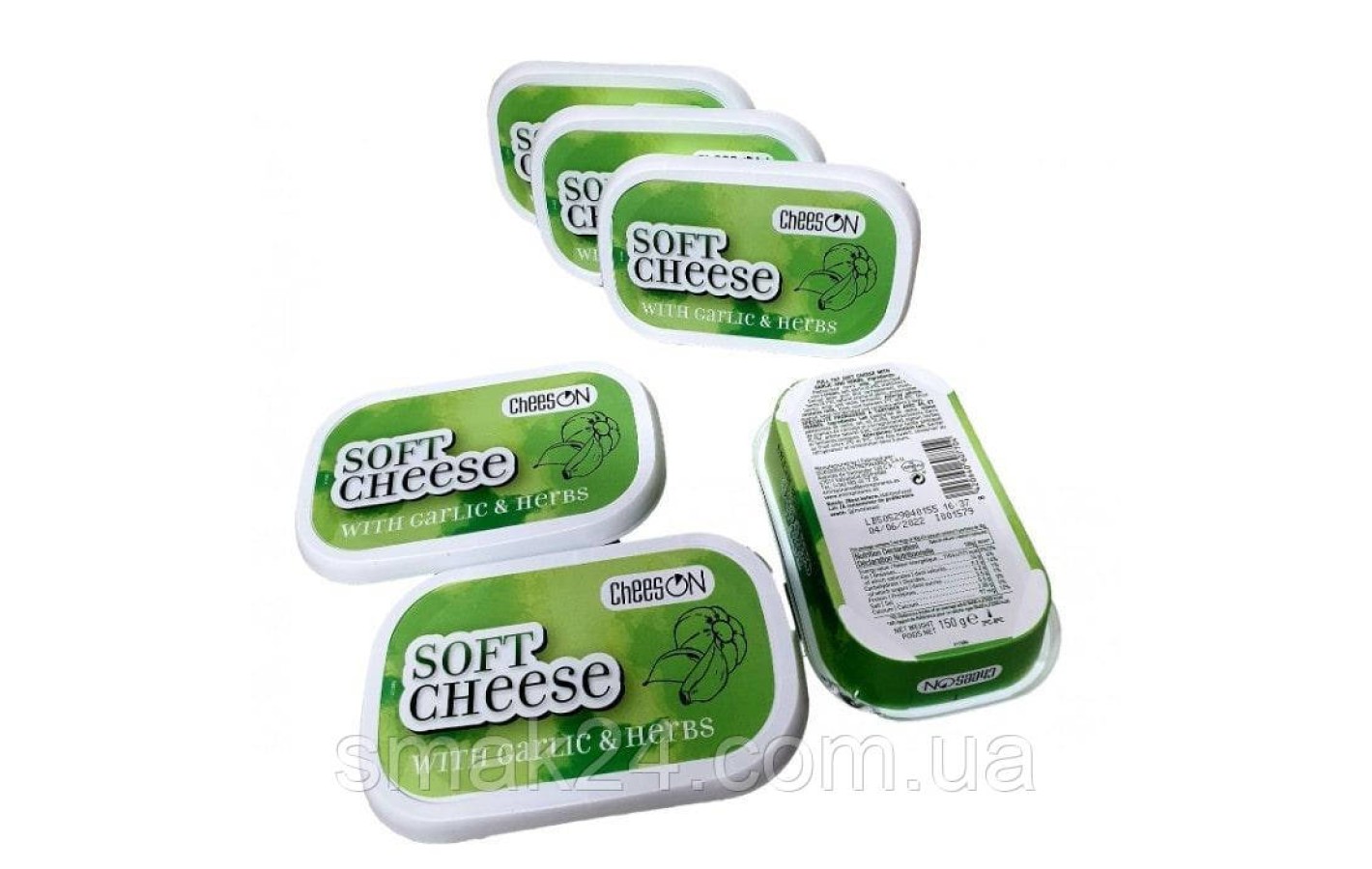 Крем-сыр Soft Cheese with garlic & herbs 150г Испания