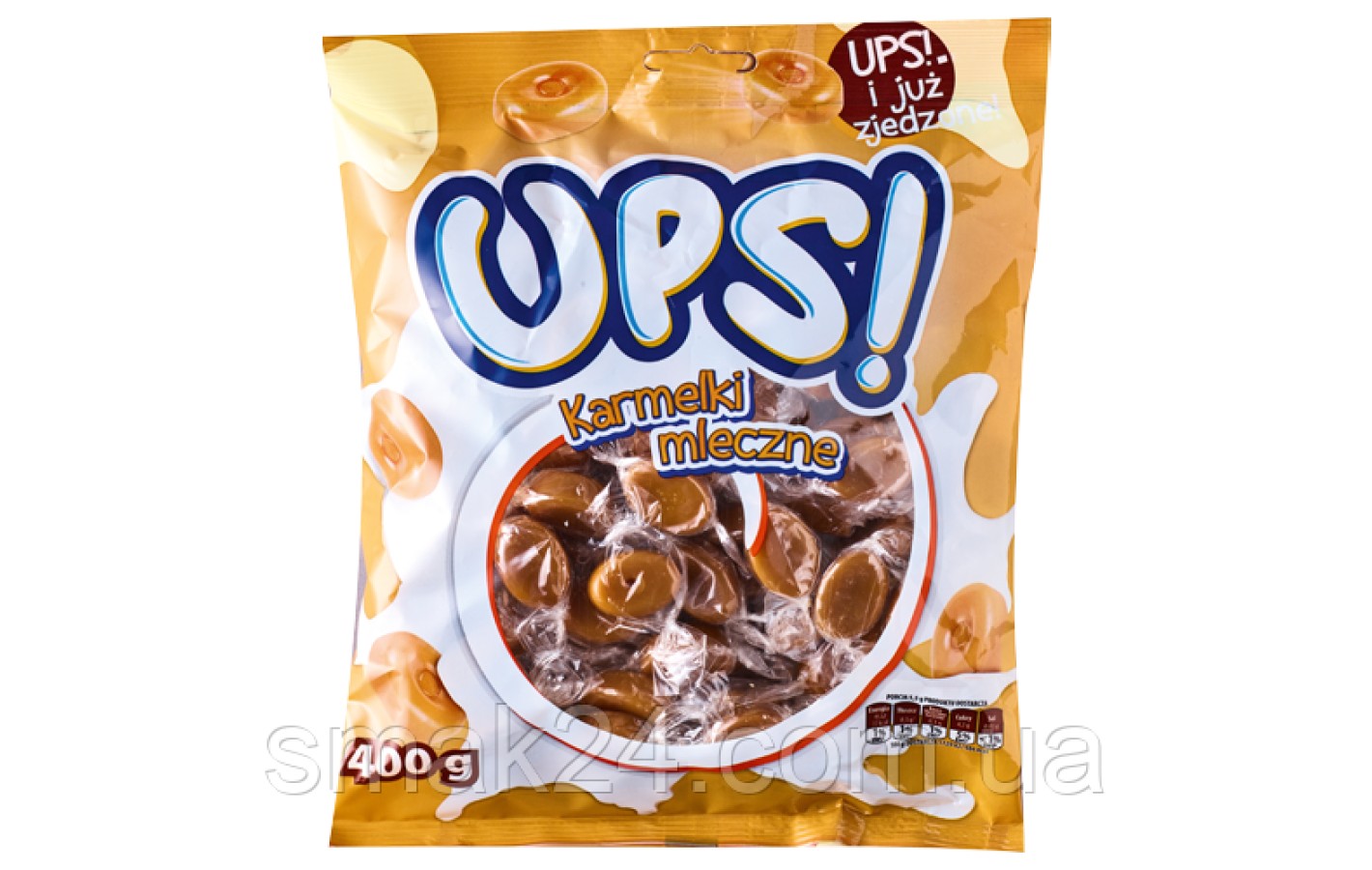 Карамель с молочным вкусом UPS 400г Польша